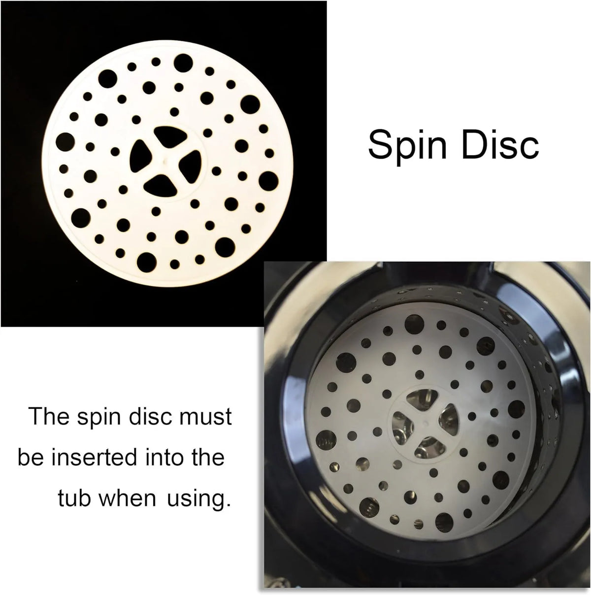 Panda Portable Spin Dryer, 16 - 22lbs, Stainless Steel, 3200 RPM - PANSP22