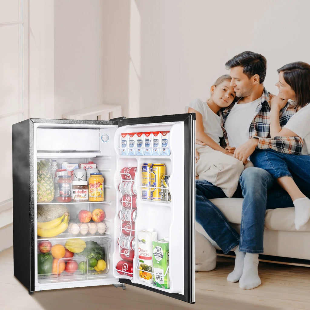 Upstreman 3.2 Cu.Ft. Single Door Mini Refrigerator With Freezer - BR321