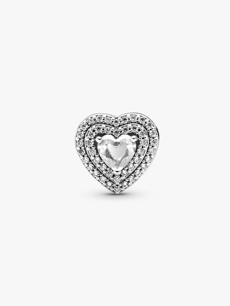 Sparkling Leveled Hearts Charm
