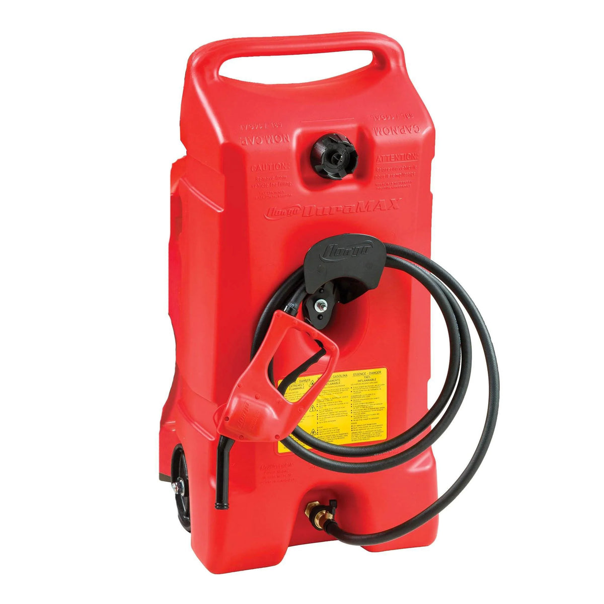 Scepter Flo N' Go DuraMax Portable Gas Fuel Tank With Pump, 14 Gallon, 2 Pack, Red