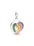 FINAL SALE - Pandora ME Rainbow Heart of Freedom Medallion Charm