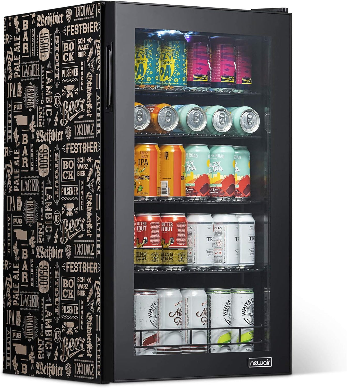 Beverage Refrigerator Cooler, 126 Cans, Right Hinge Glass Door - AB-1200