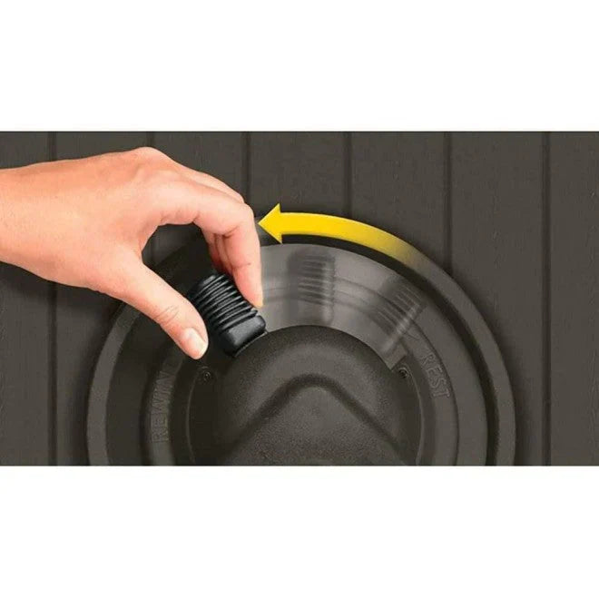Aquawinder Water Powered Auto Rewind Yard Hose Reel, Java, 125-Foot Capacity - 2 Pack