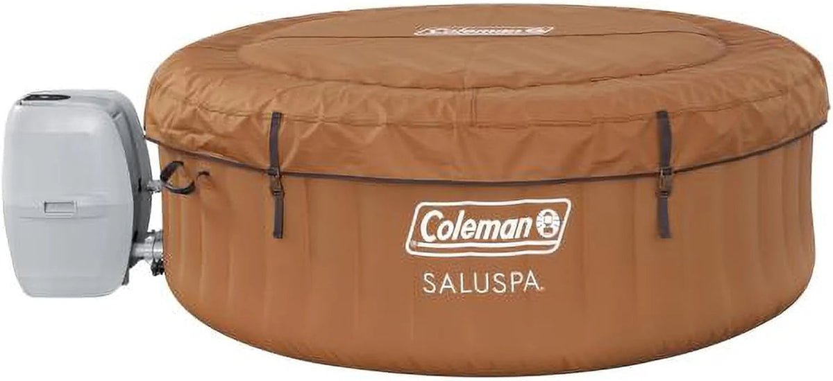 2-4 Person Inflatable Hot Tub With 120 Air Jets And Insulated Cover