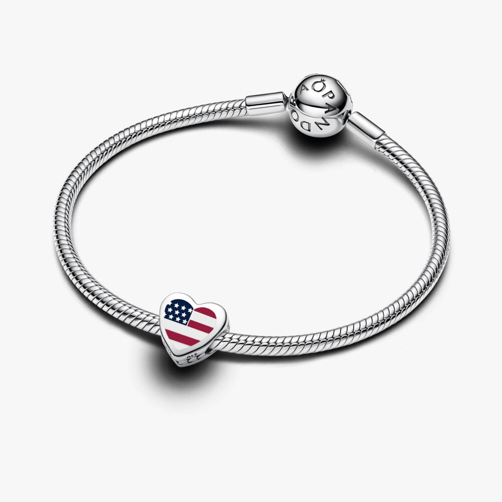 USA Heart Charm