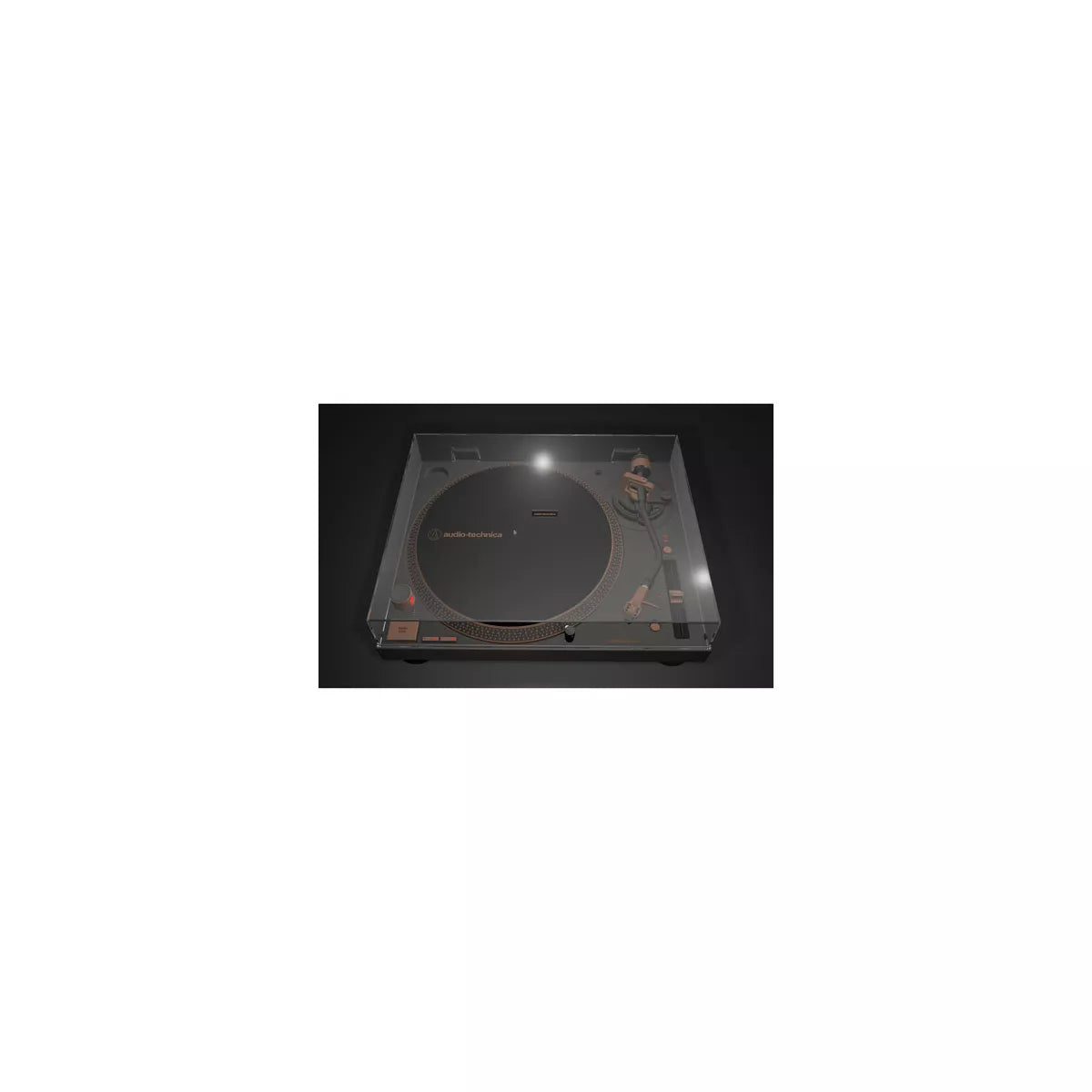 Direct-Drive USB Turntable 3-Speed Vinyl Player With Built-In Preamp And Digital Conversion - Bronze