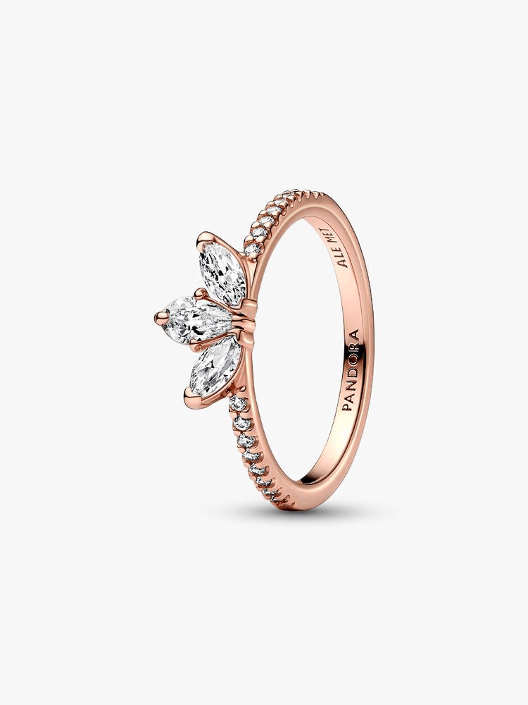 Sparkling Herbarium Cluster and Wish Ring Set