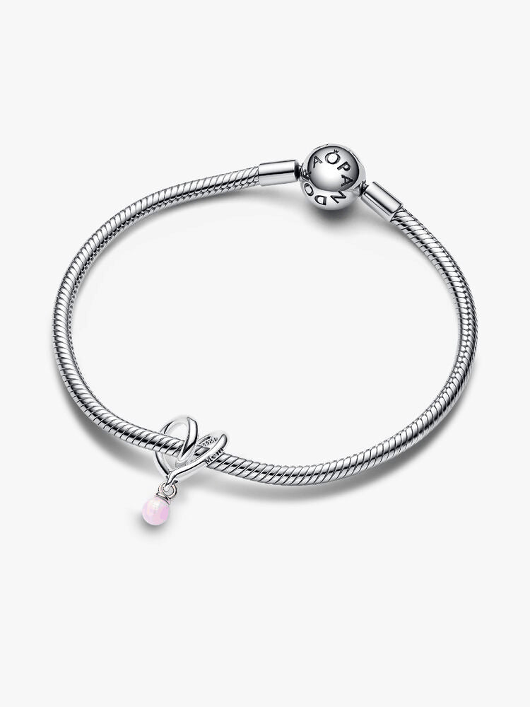 Two-tone Wrapped Heart Charm