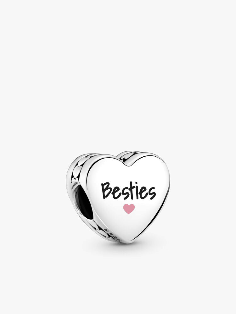 Engravable Besties Heart Charm