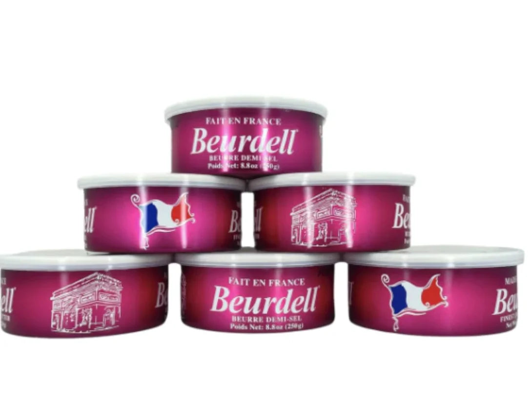 Beurdell Canned Salted Pasteurized French Butter, Pack Of 24
