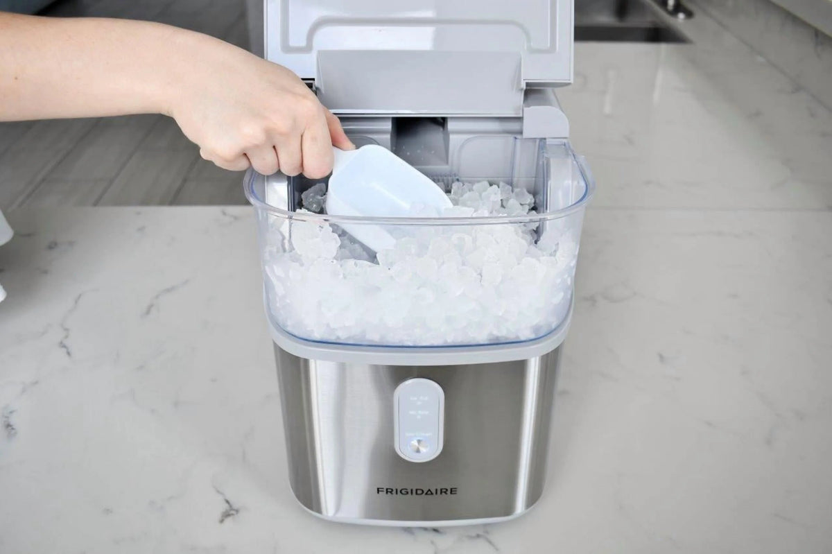 Frigidaire Nugget Ice Maker, 33 Lbs., Black Stainless Steel - EFIC228