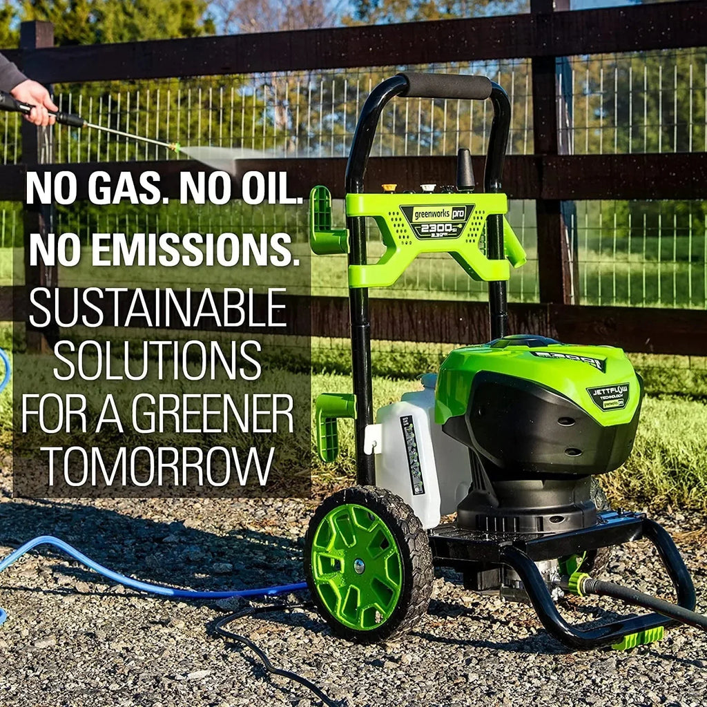 Greenworks Brushless Electric Pressure Washer 2300-PSI 14 Amp 2.3-GPM - JettFlow