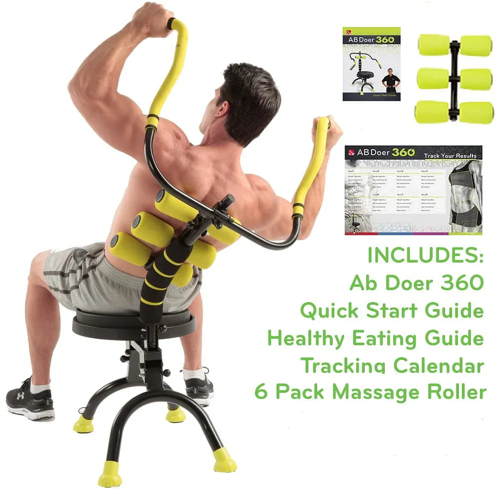 360 Fitness System With 6 Pack Back Roller