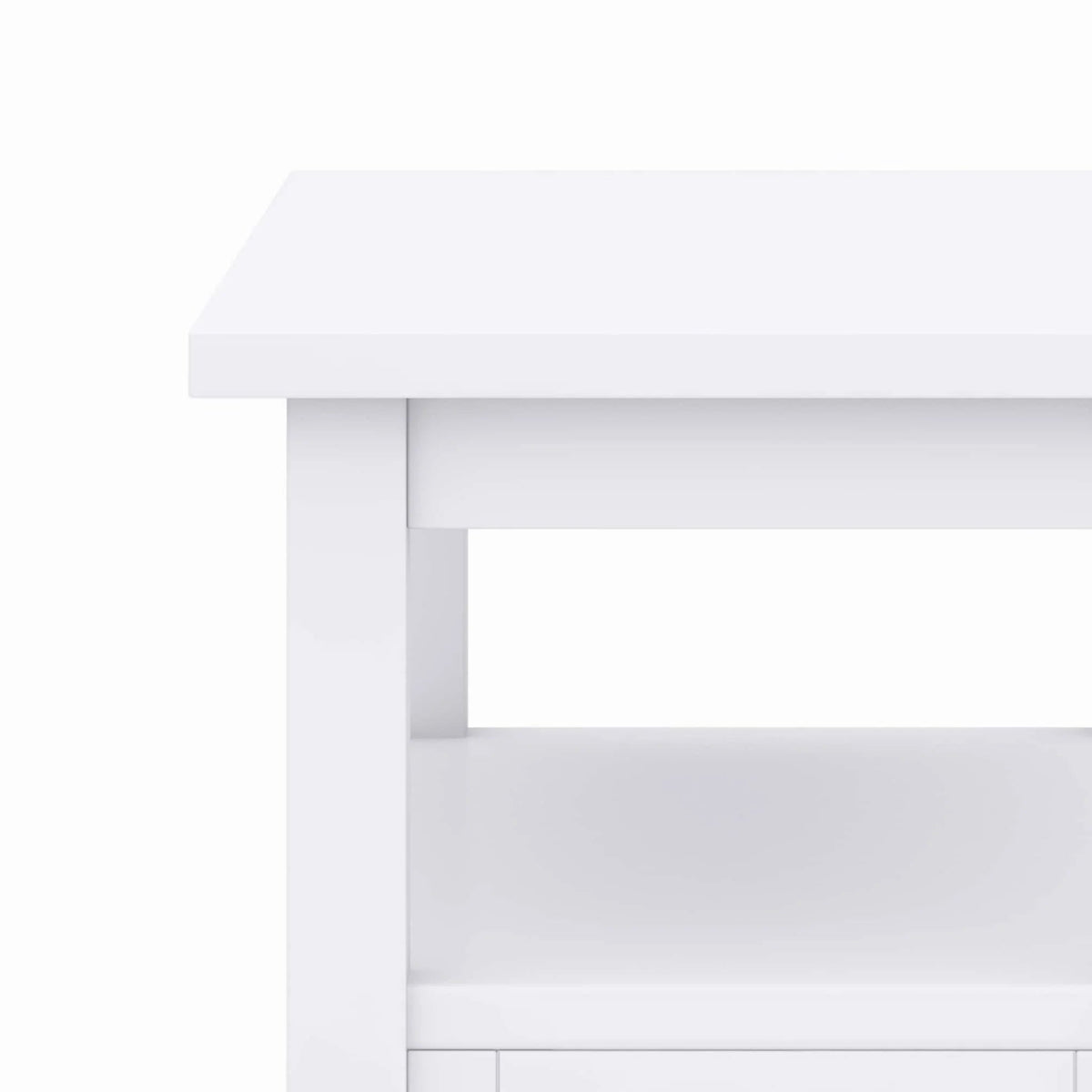 Solid Wood Narrow Side Table, 14 in Wide, 24 in D x 14 in W x 20 in H