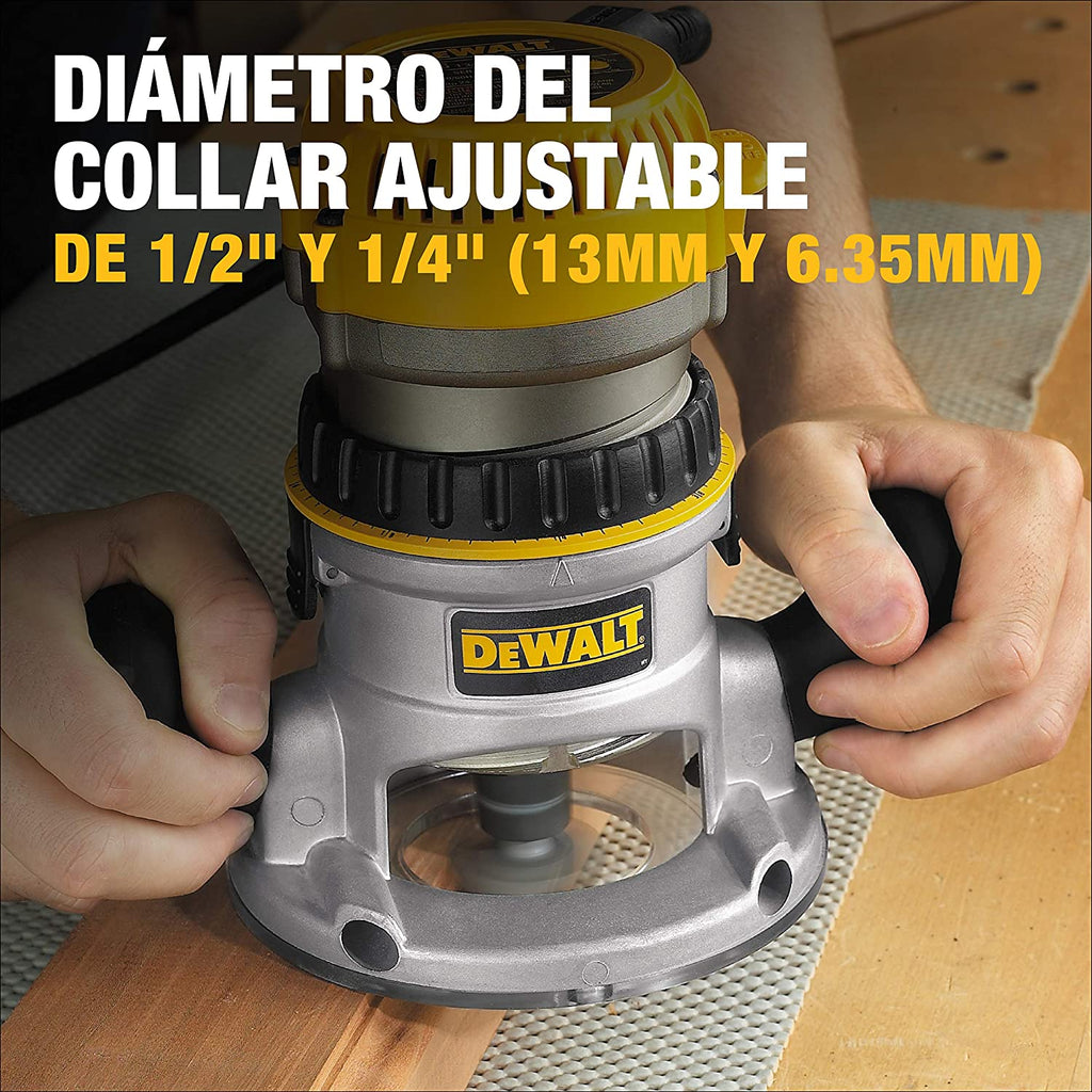 DEWALT Fixed Base Router, 1-3/4 HP, 11 Amp, Yellow - DW616