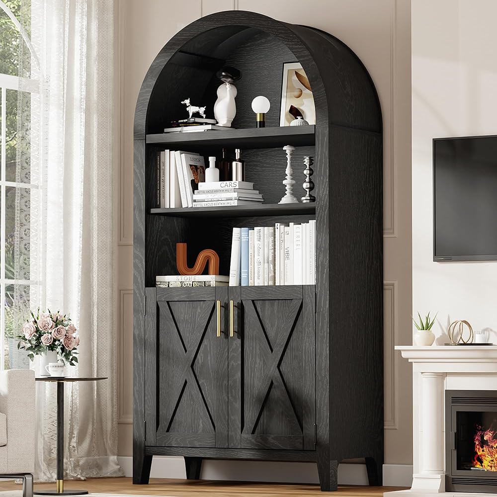 Infurnic 63-Inch Arched 5-Tier Storage Cabinet