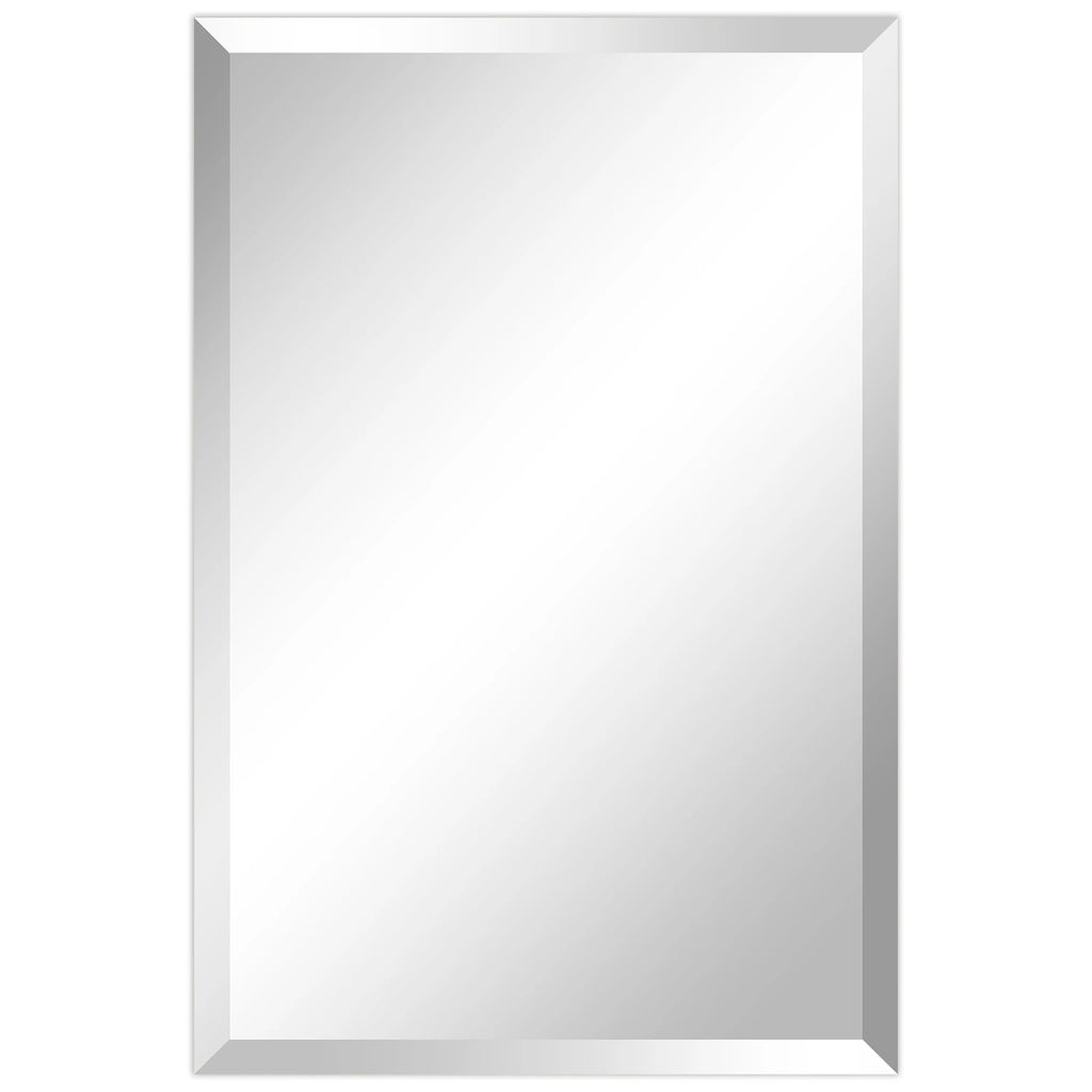 Frameless Beveled Prism Wall Mirror - Clear
