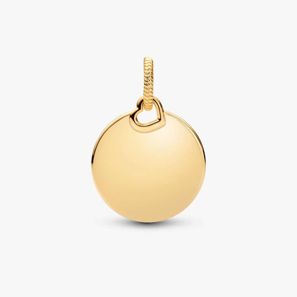 Surfing Round Tag Dangle Charm