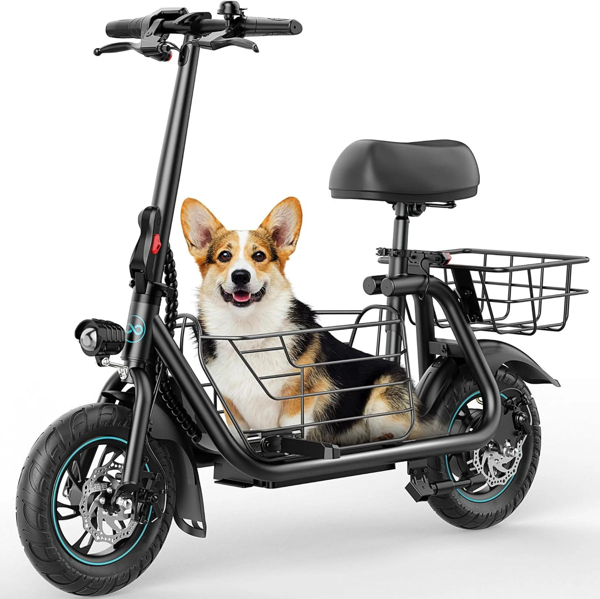 Adults Electric Scooter With Large Middle Basket - 550W And 650W Styles