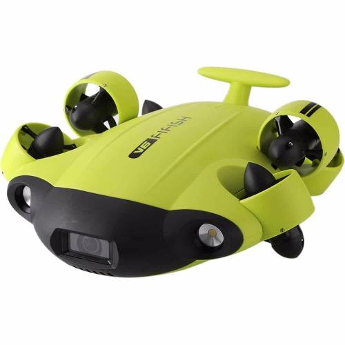 4K UHD Underwater Drone, 328-Ft Depth, Wide-Angle Lens, 6 Thrusters, 4,000-Lumen Lights
