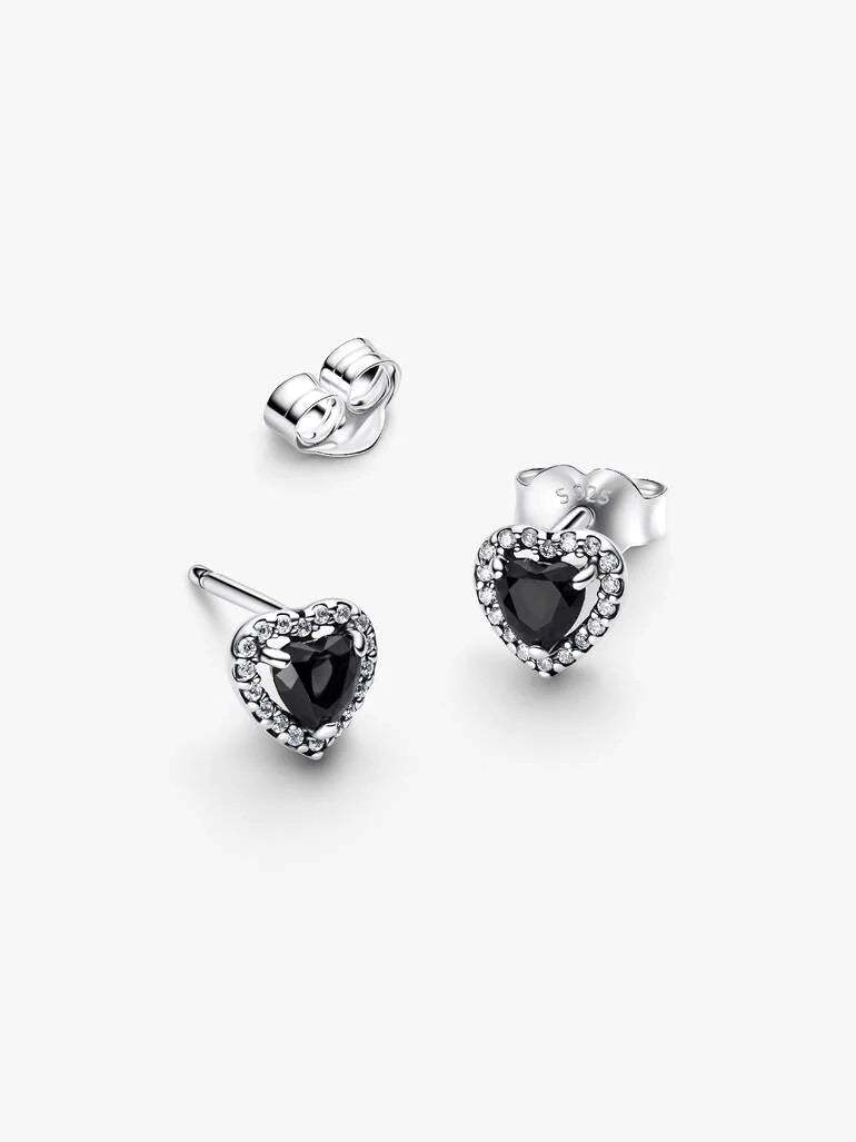 Elevated Heart Stud Earrings