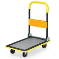 Folding Platform Cart, 330 lbs, Yellow