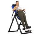 Inversion Table With Heated Pad, Blue/Black - Gravity Therapy