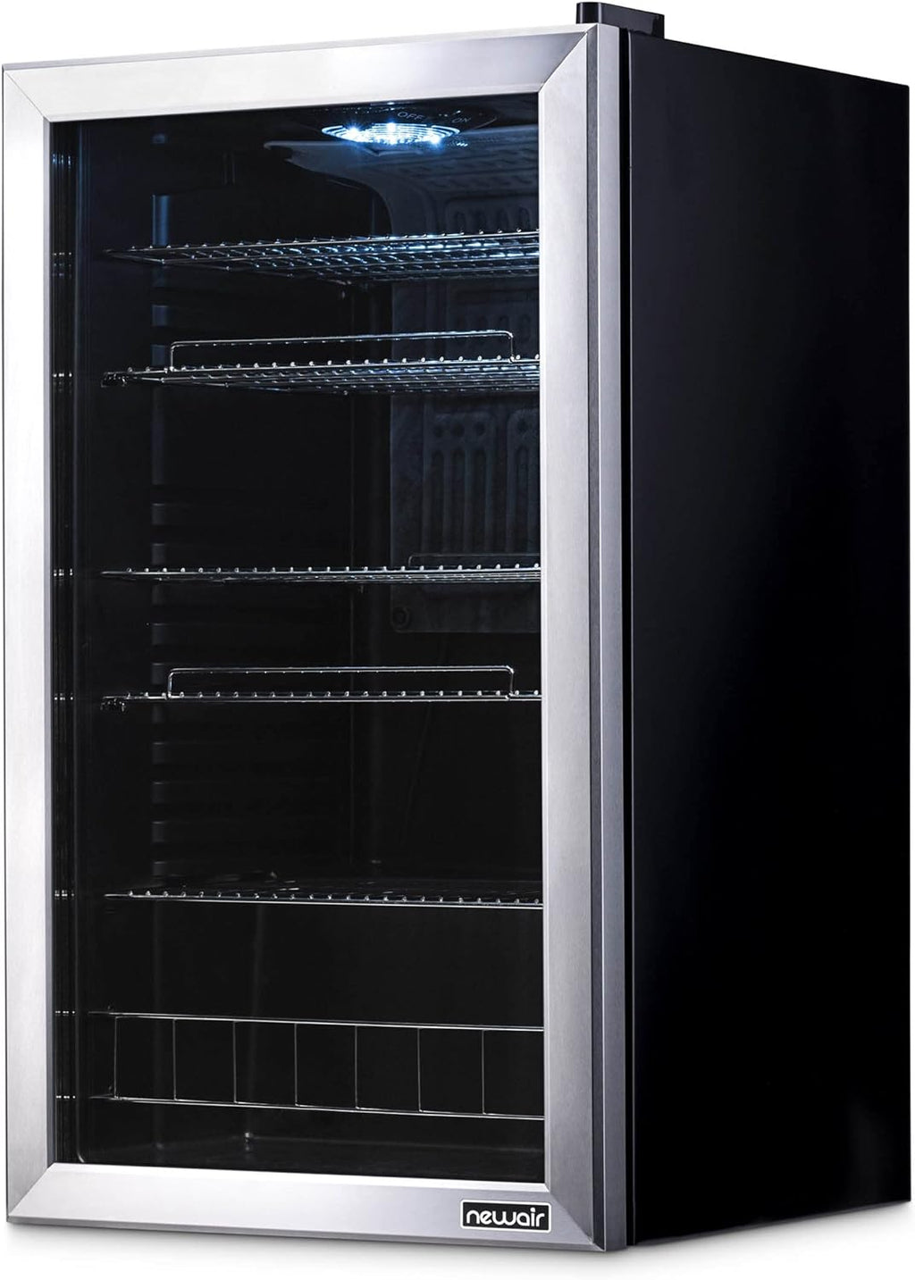 Beverage Refrigerator Cooler, 126 Cans, Right Hinge Glass Door - AB-1200