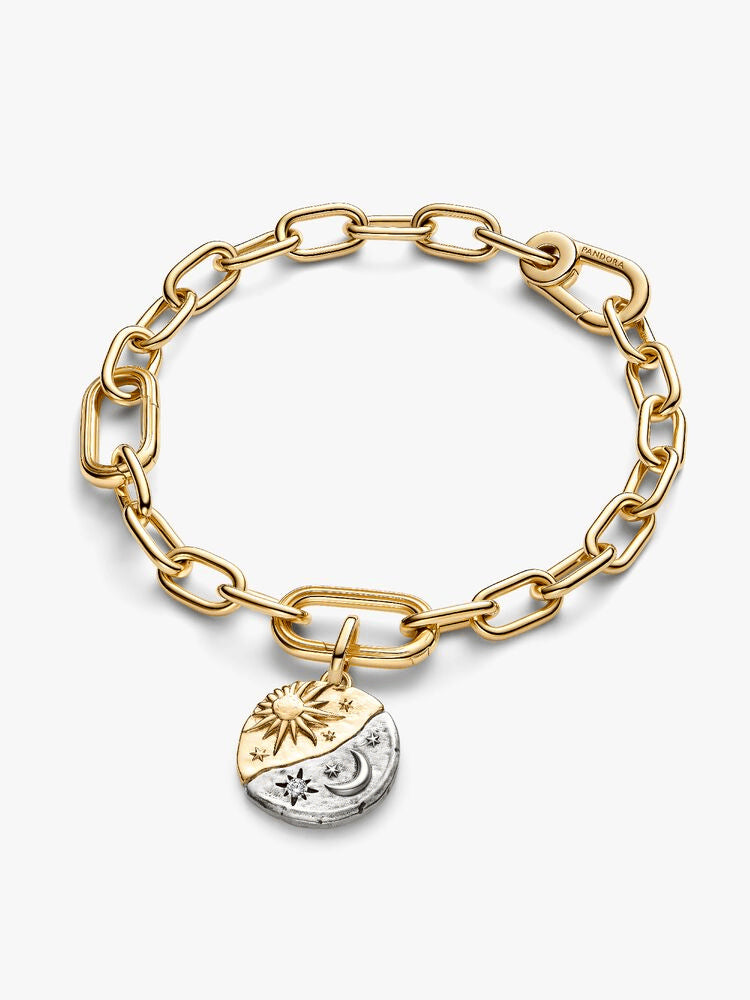 Sun and Moon Medallion Charm