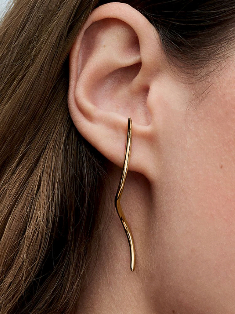 Organically Shaped Wire Stud Earrings