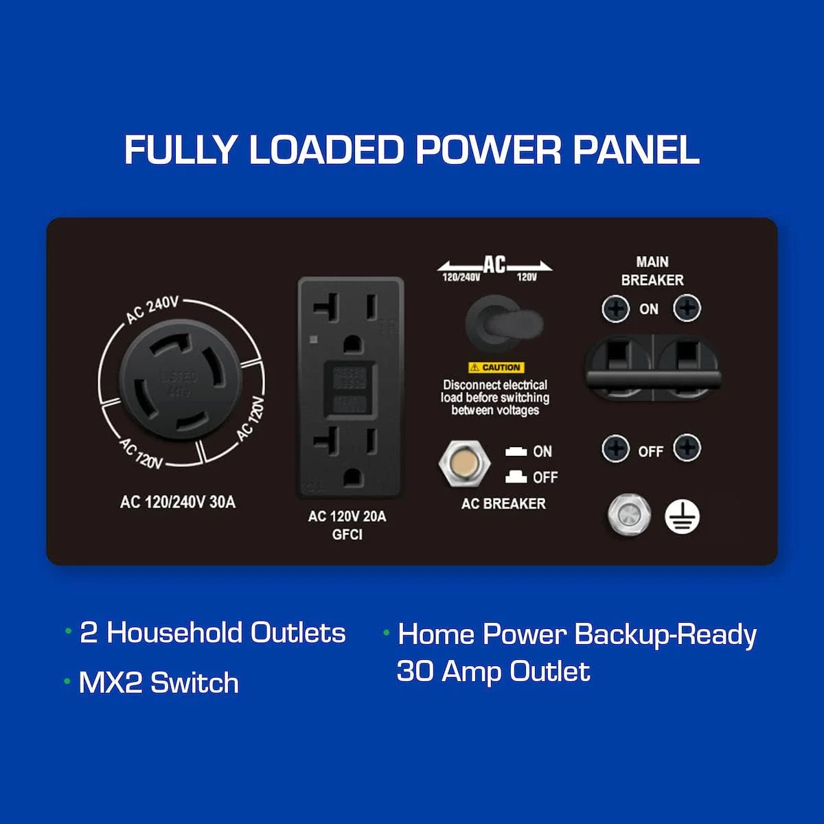 DuroMax 13,000-Watt Dual Fuel Portable Generator, Gasoline/Propane, Electric Start - XP13000EH