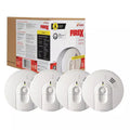 Hardwired Smoke Alarm With Ionization Sensor, 4-Pack, 120V AC, 9V Battery Backup - i4618
