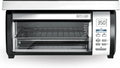 BLACK+DECKER SpaceMaker Under-Cabinet Toaster Oven, Black/Stainless Steel, 9 in Pizza, 4 Slice - TROS1000D