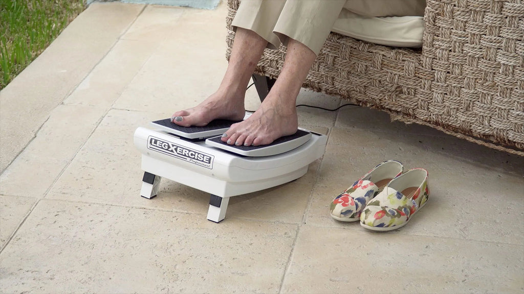 Leg Exercise Machine With 2-Speed Wireless Remote Control