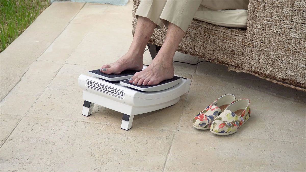 Leg Exercise Machine With 2-Speed Wireless Remote Control