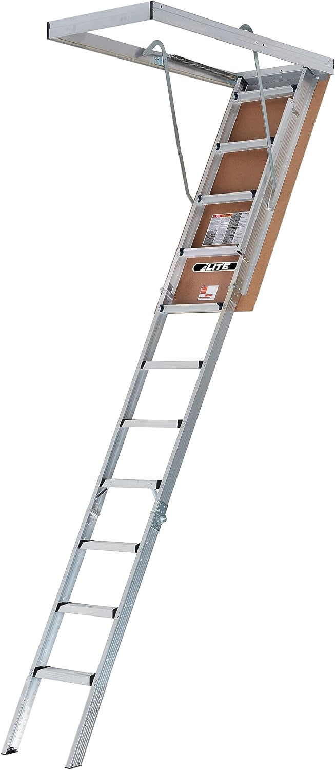 Aluminum Attic Ladder, 375lb Capacity, Type IAA