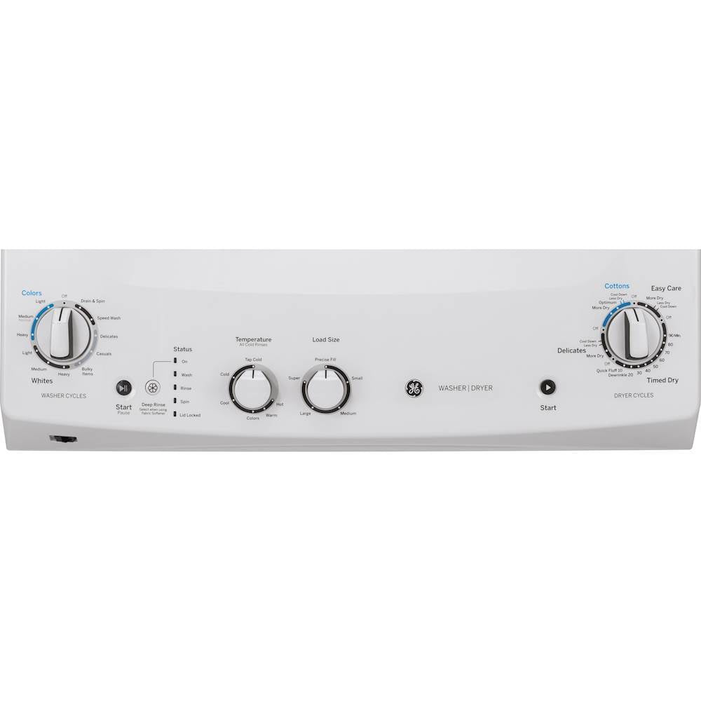 Top Load Washer And Electric Dryer Laundry Center, 3.8 Cu. Ft. Washer / 5.9 Cu. Ft. Dryer - White