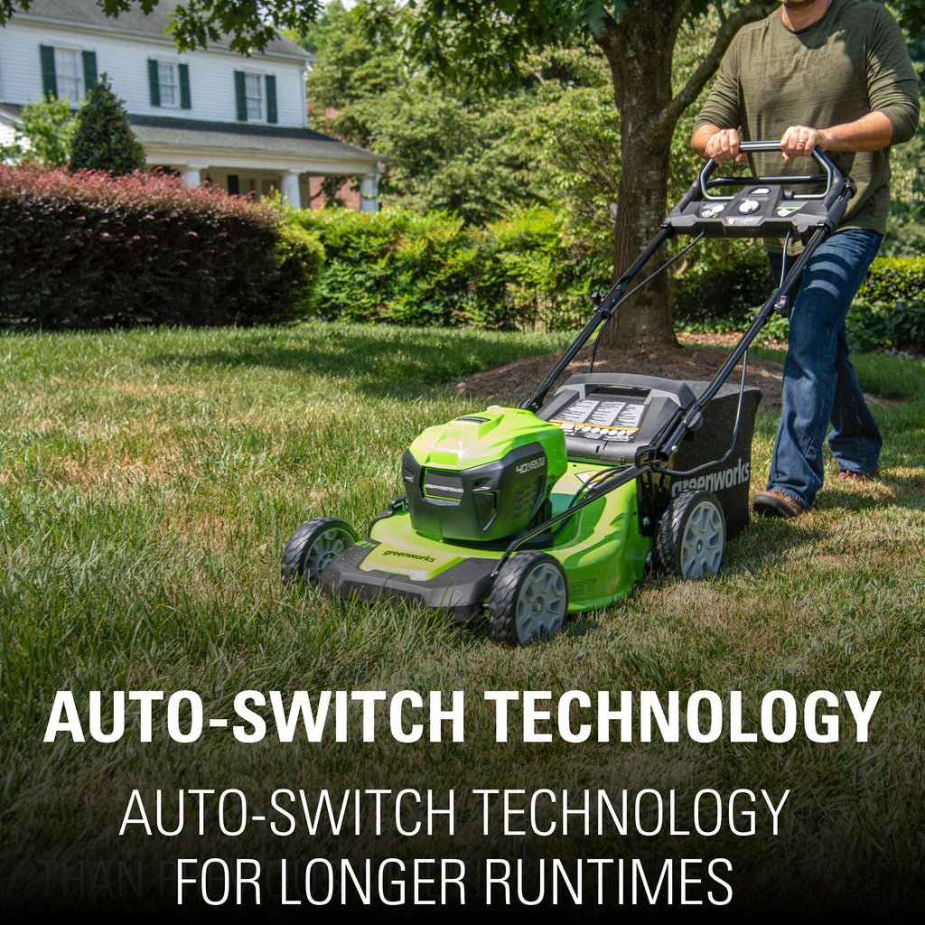 80V Cordless 21-Inch Self-Propelled Brushless Lawn Mower