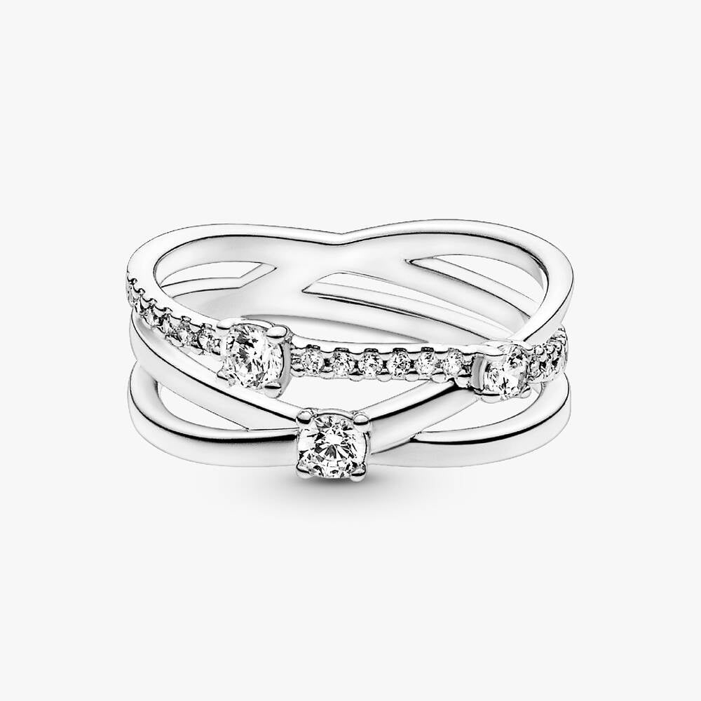 FINAL SALE - Sparkling Triple Band Ring