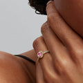 Elevated Pink Heart Ring