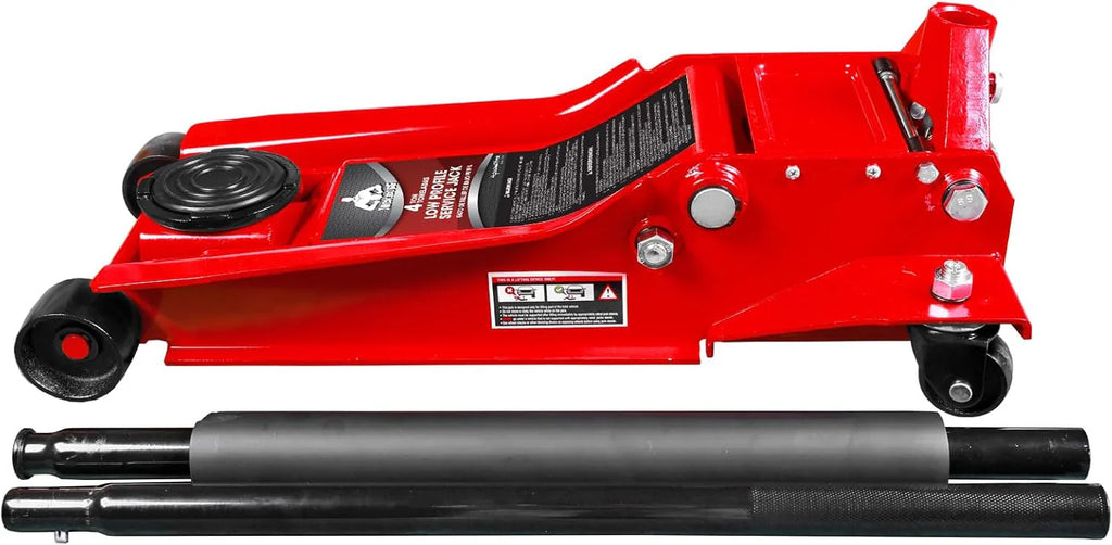 Jack Boss 3 Ton Aluminum And Steel Racing Floor Jack, Red - AS830011L