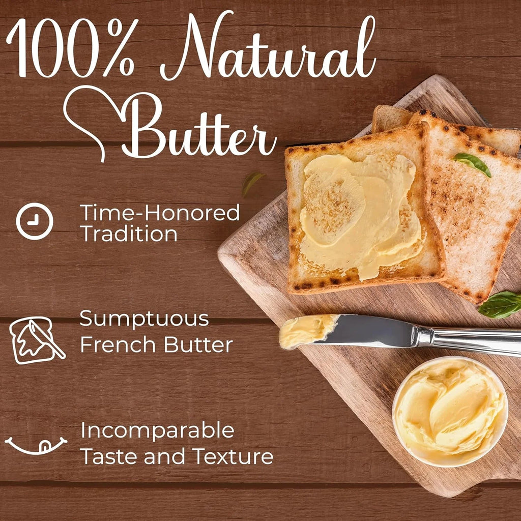 Beurdell Canned Salted Pasteurized French Butter, Pack Of 24