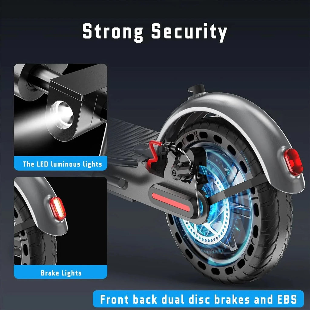 Roinside Electric Scooter, 8.5 in Solid Tires, 350W, 19 MPH, 21-23 Miles - UP12 Plus