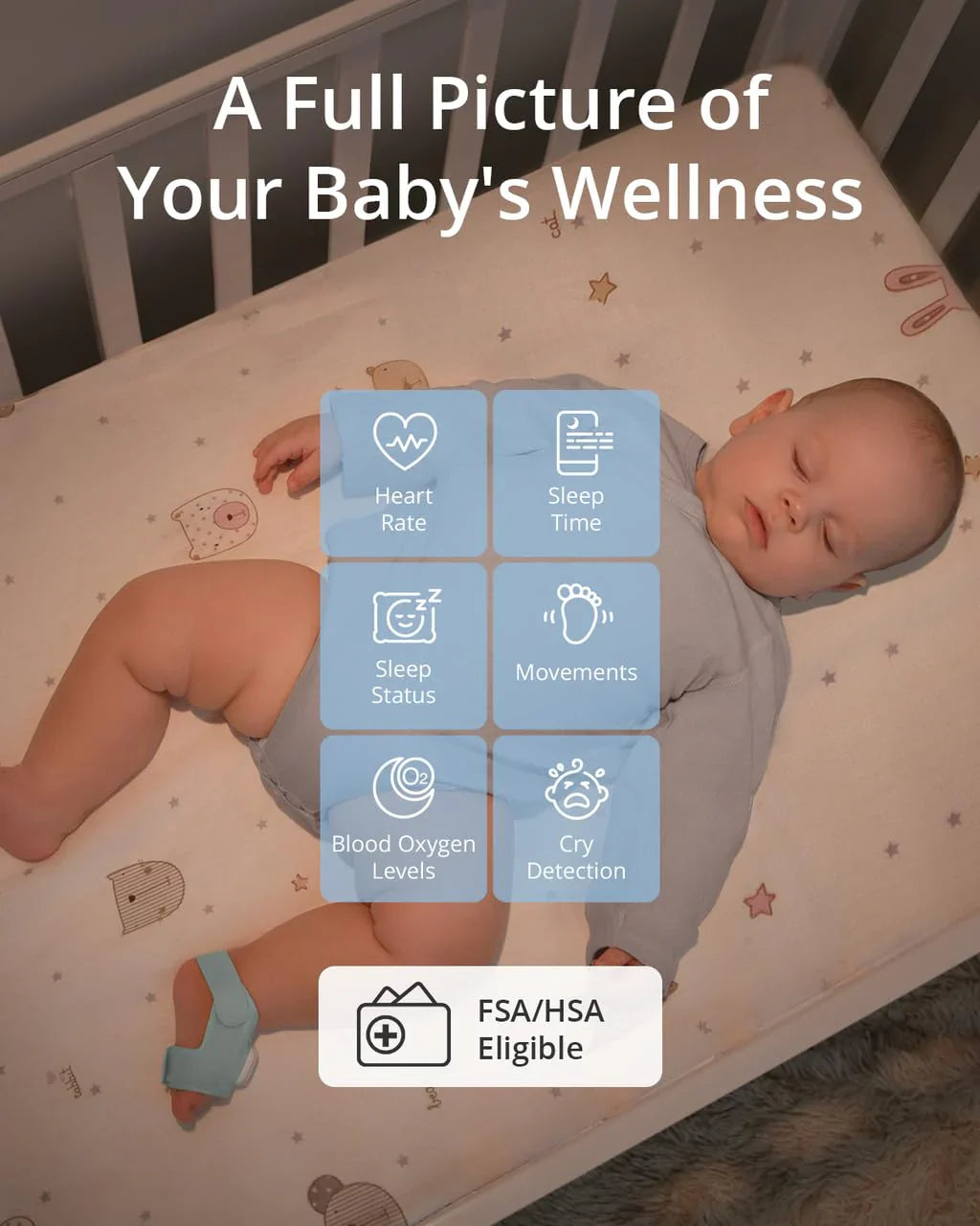 eufy Baby Smart Sock Baby Monitor With 2K Camera - S320
