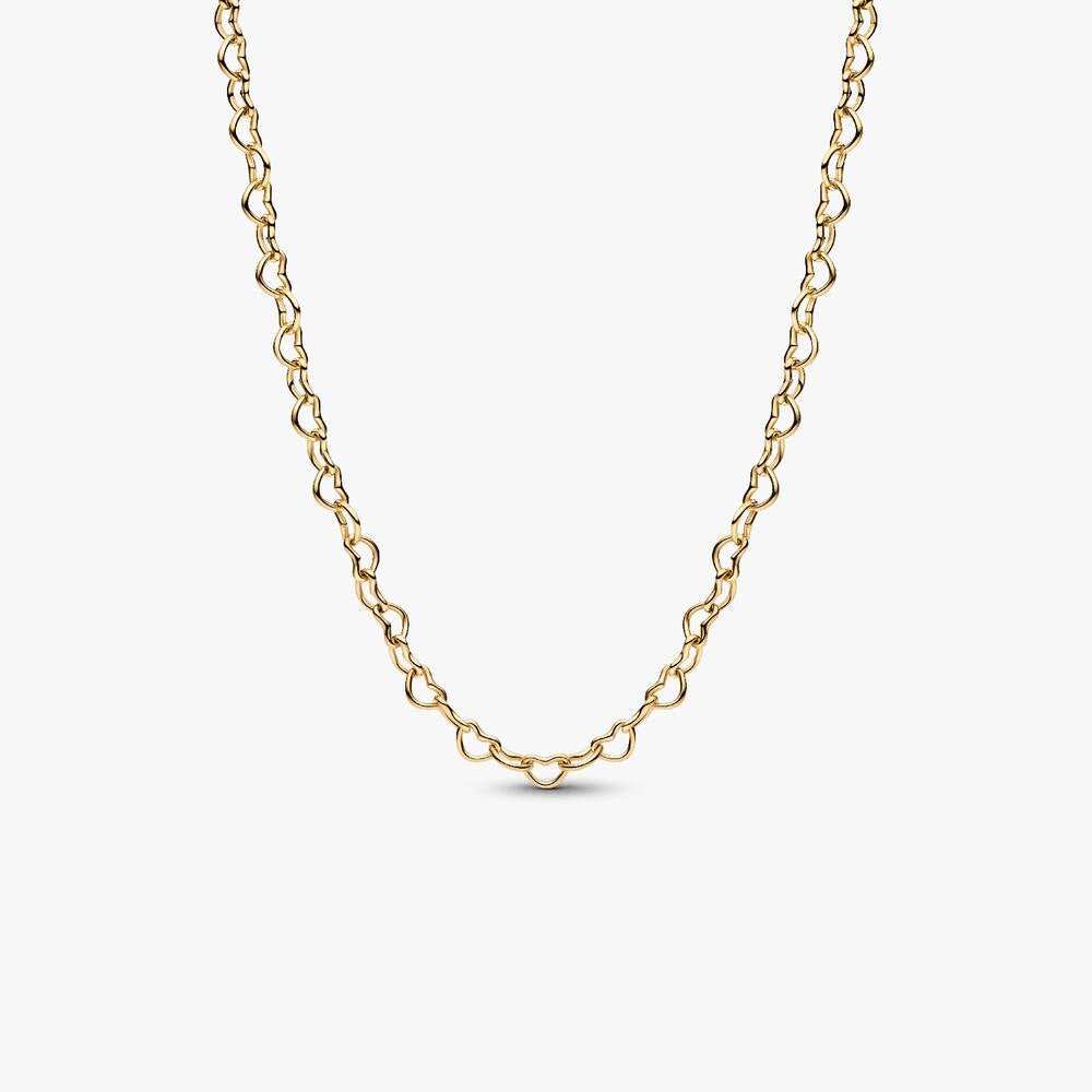 Pandora Era Linked Hearts Chain Necklace