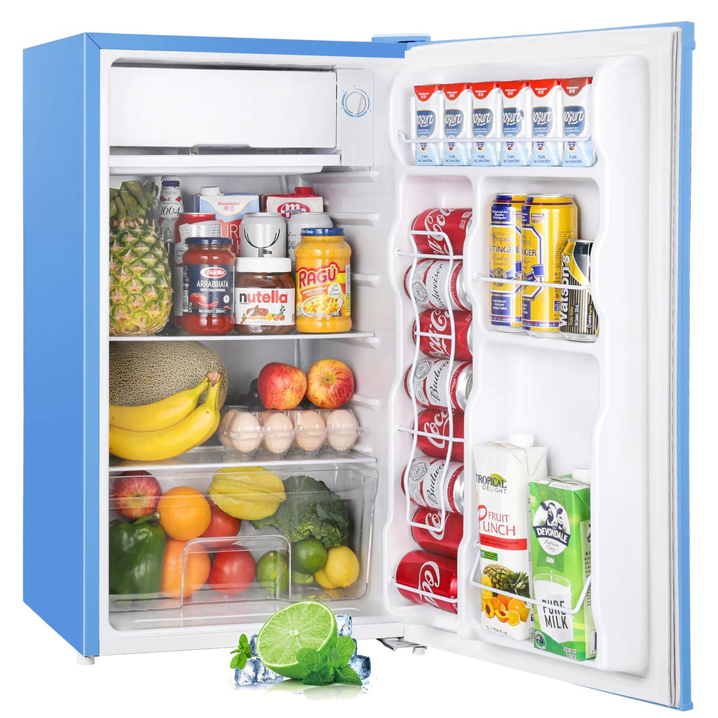 Upstreman 3.2 Cu.Ft. Single Door Mini Refrigerator With Freezer - BR321