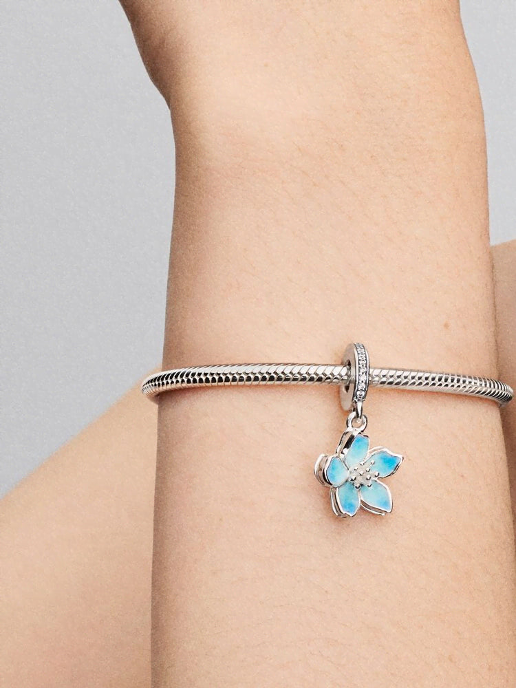 Blue Blossom Dangle Charm