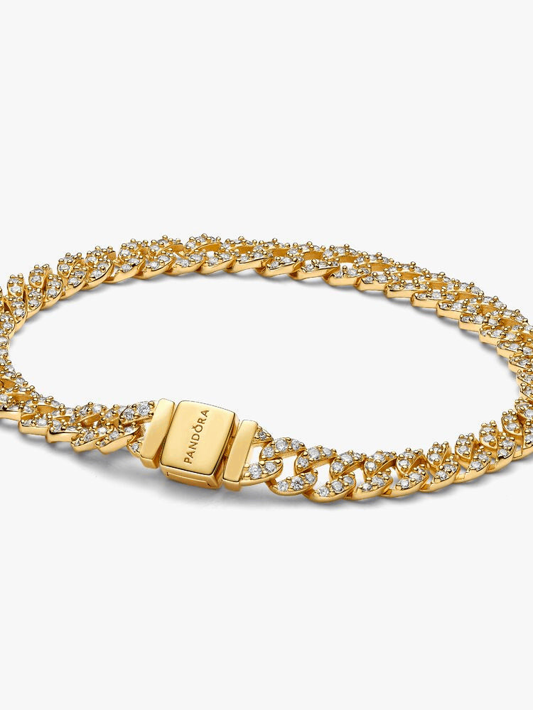 Pavé Cuban Chain Bracelet