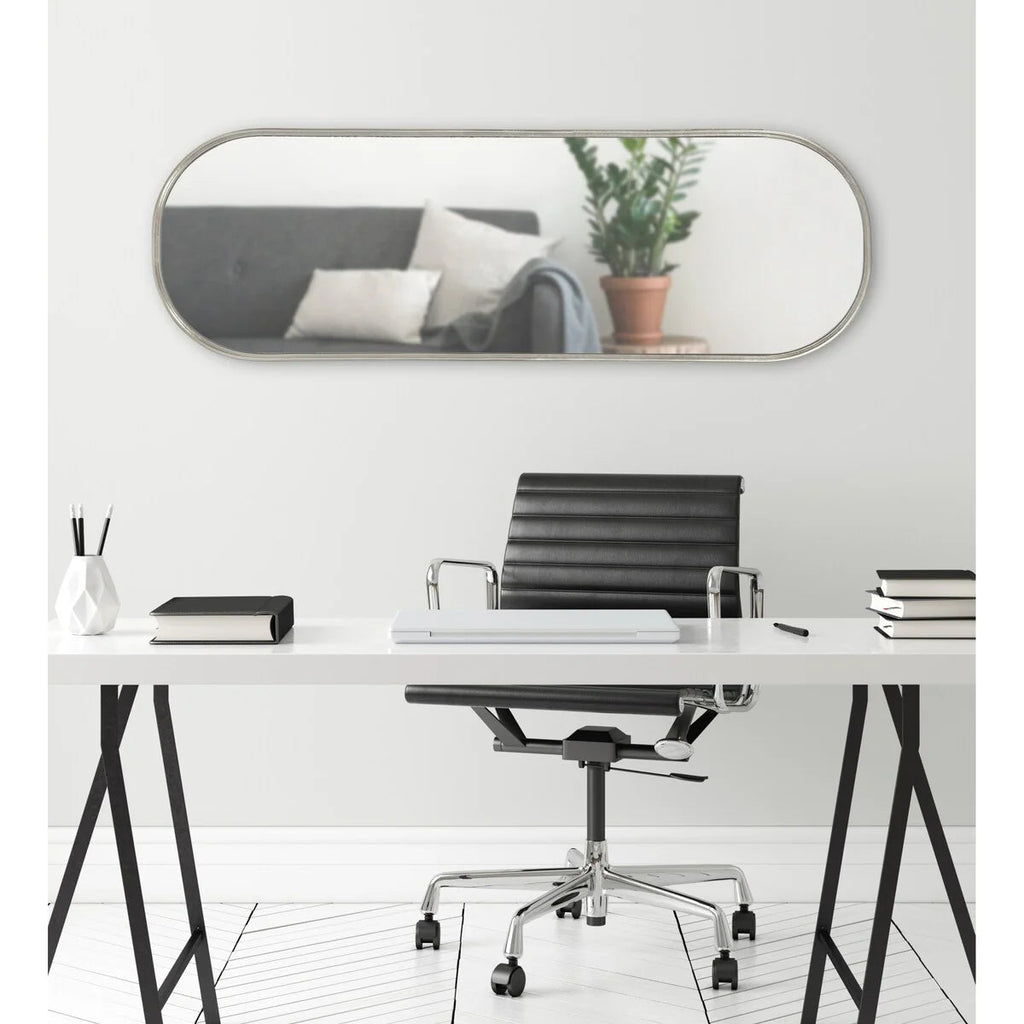 Capsule Framed Wall Mirror, 16x48, 18x24, 22x34, 24x36, Black, Bronze, Gold, Gray, Silver, Antique-Bronze
