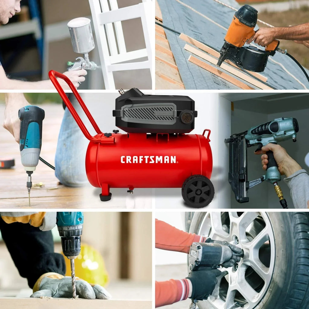 CRAFTSMAN Hard Air Compressor, 10 Gallon, 1.8 HP, 175 PSI, 4.0 CFM @ 90 PSI - CMXECXA0201041